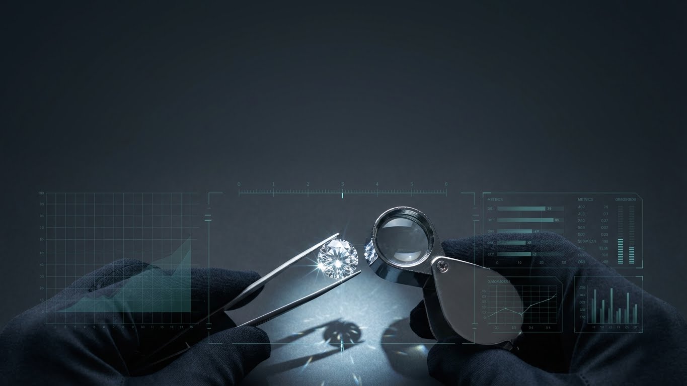 Diamond inspection with precision loupe